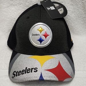 New Era 39Thirty Pittsburgh Steelers SCUBA Stretchfit Hats - New